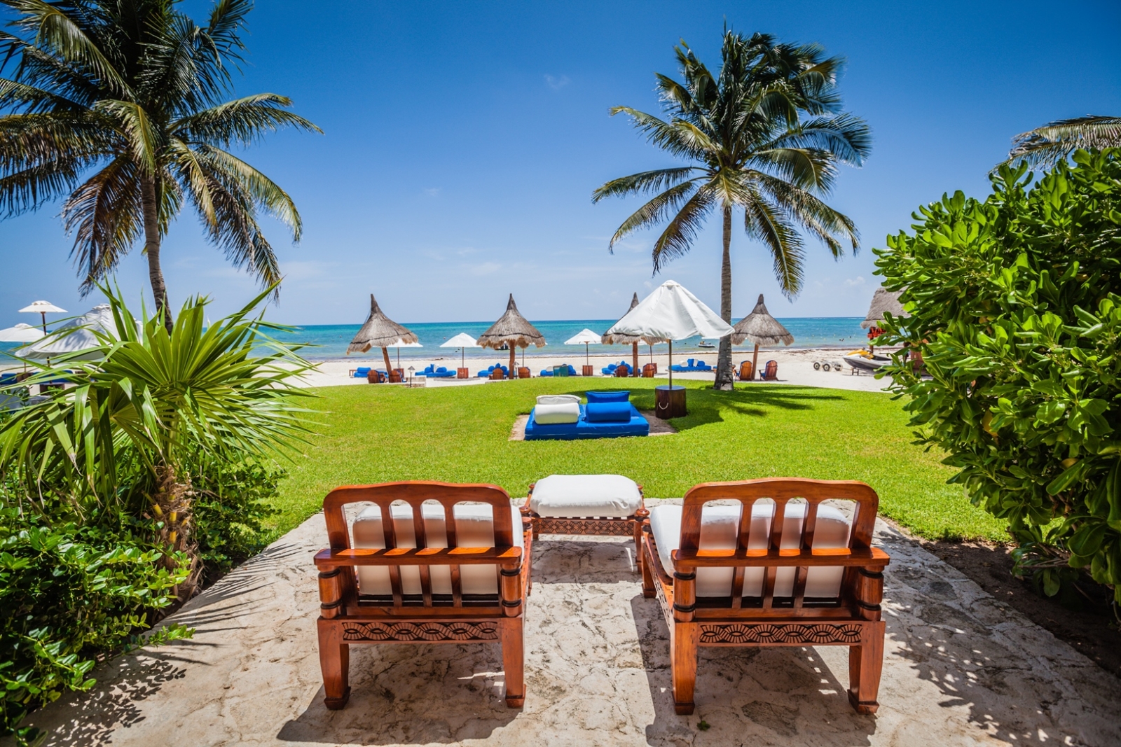 Terrace at Belmond Maroma Resort in Mexico