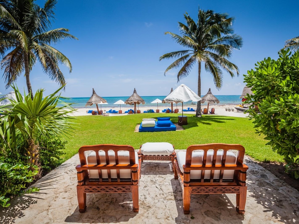 Terrace at Belmond Maroma Resort in Mexico