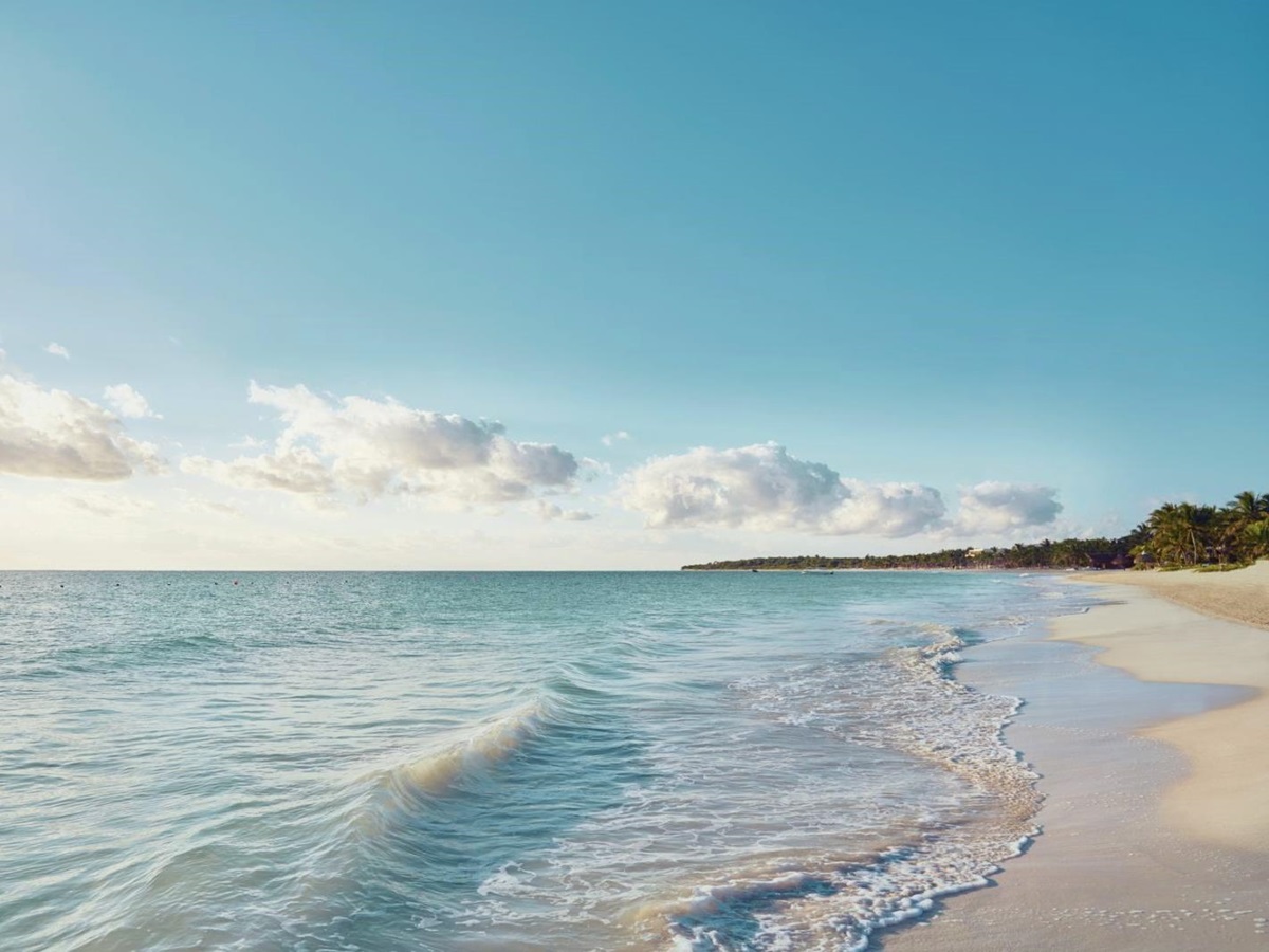 Beachfront at Belmond Maroma resort & Spa on the Riviera Maya in Mexico
