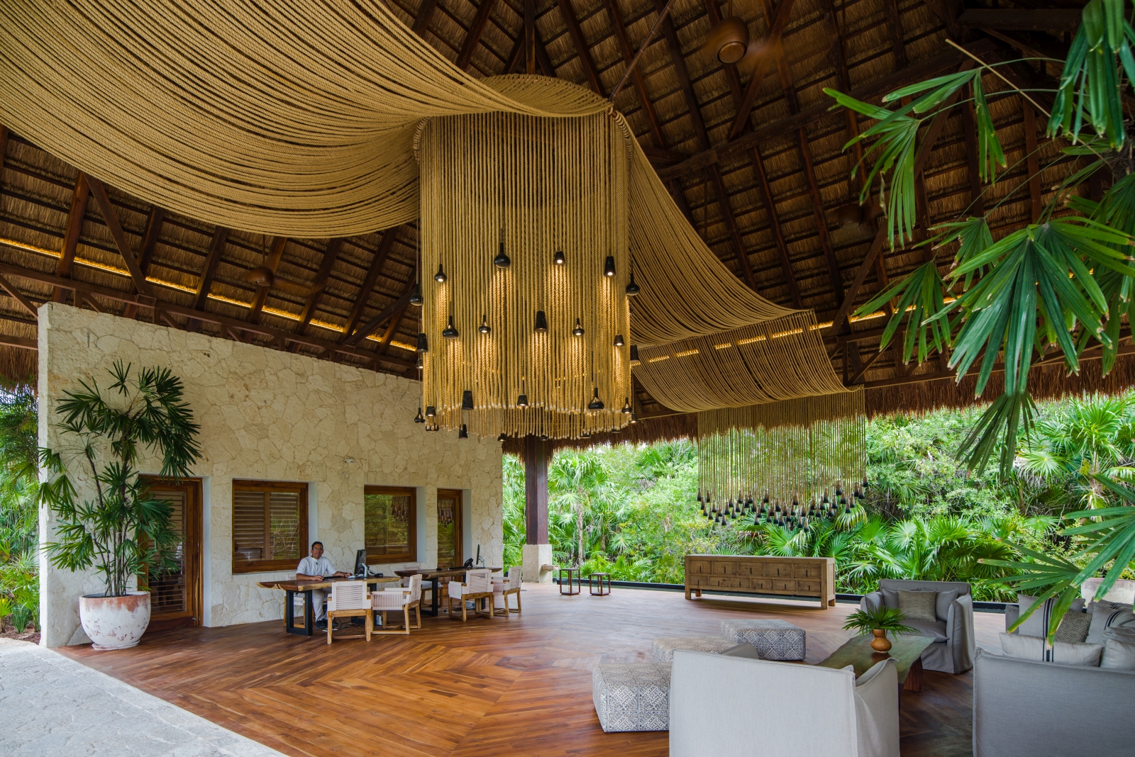 Lobby at Chable Maroma in Mexico