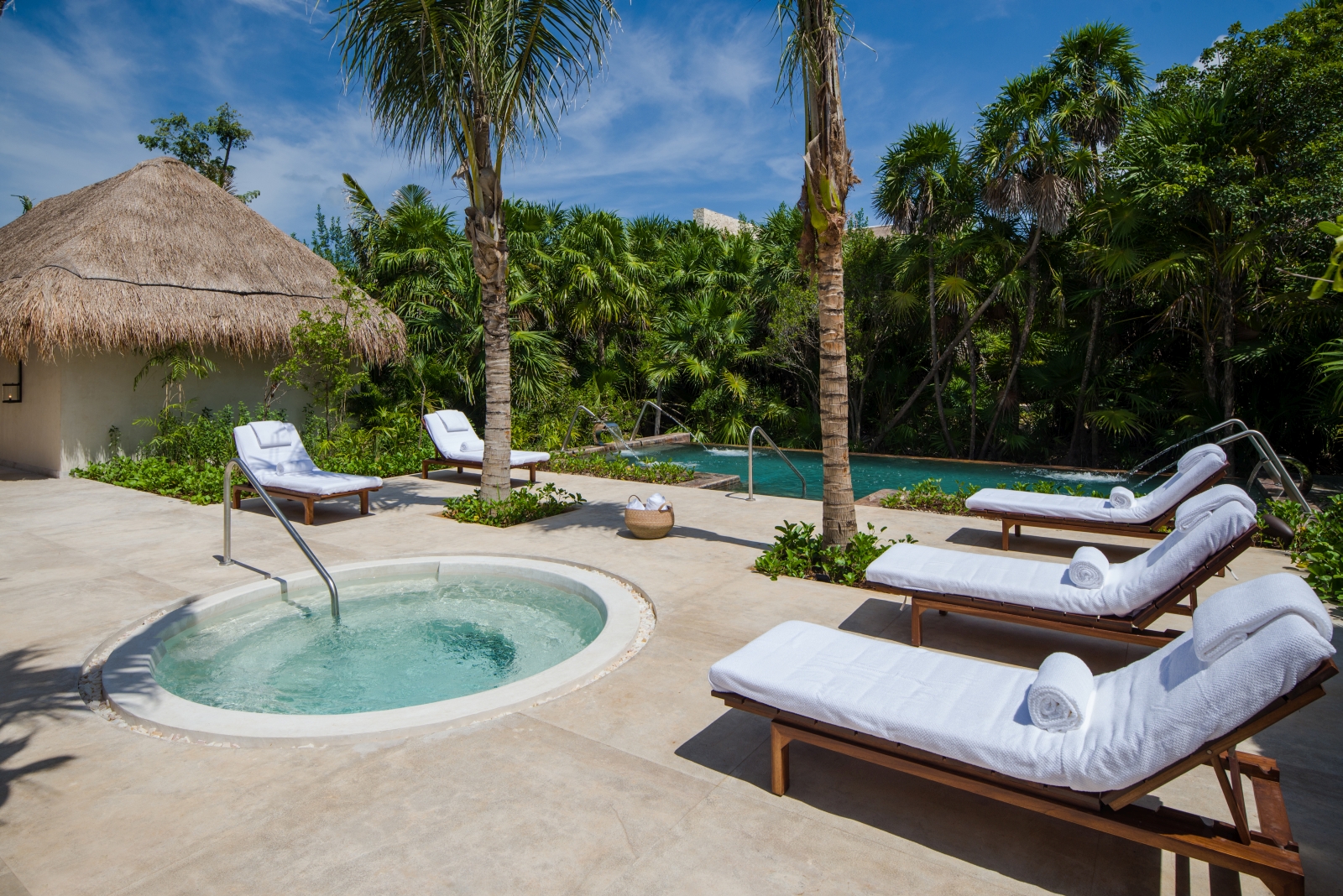 Plunge pool at Chable Maroma in Mexico