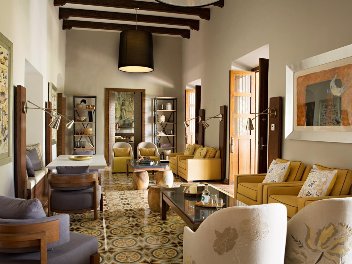 Interior at Chable Yucatan in Mexico