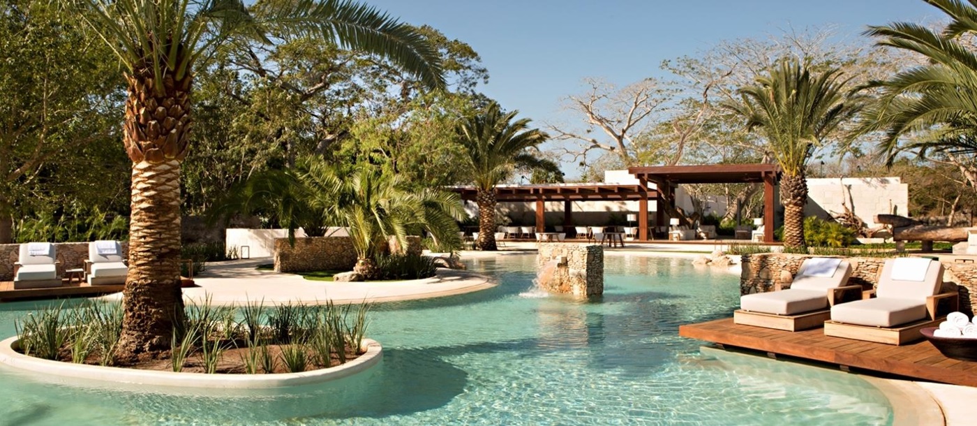 Pool at Chable Yucatan in Mexico