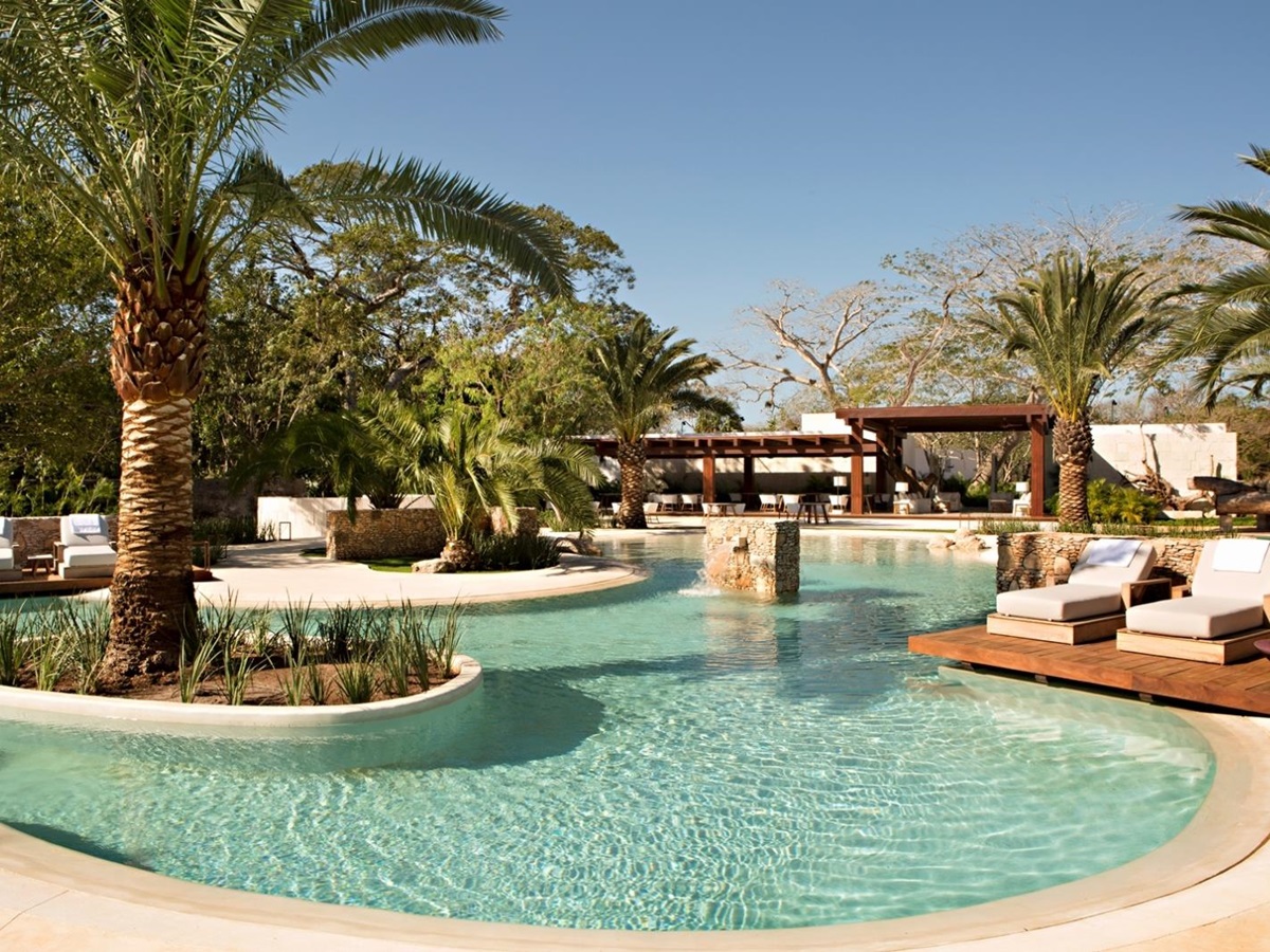 Pool at Chable Yucatan in Mexico