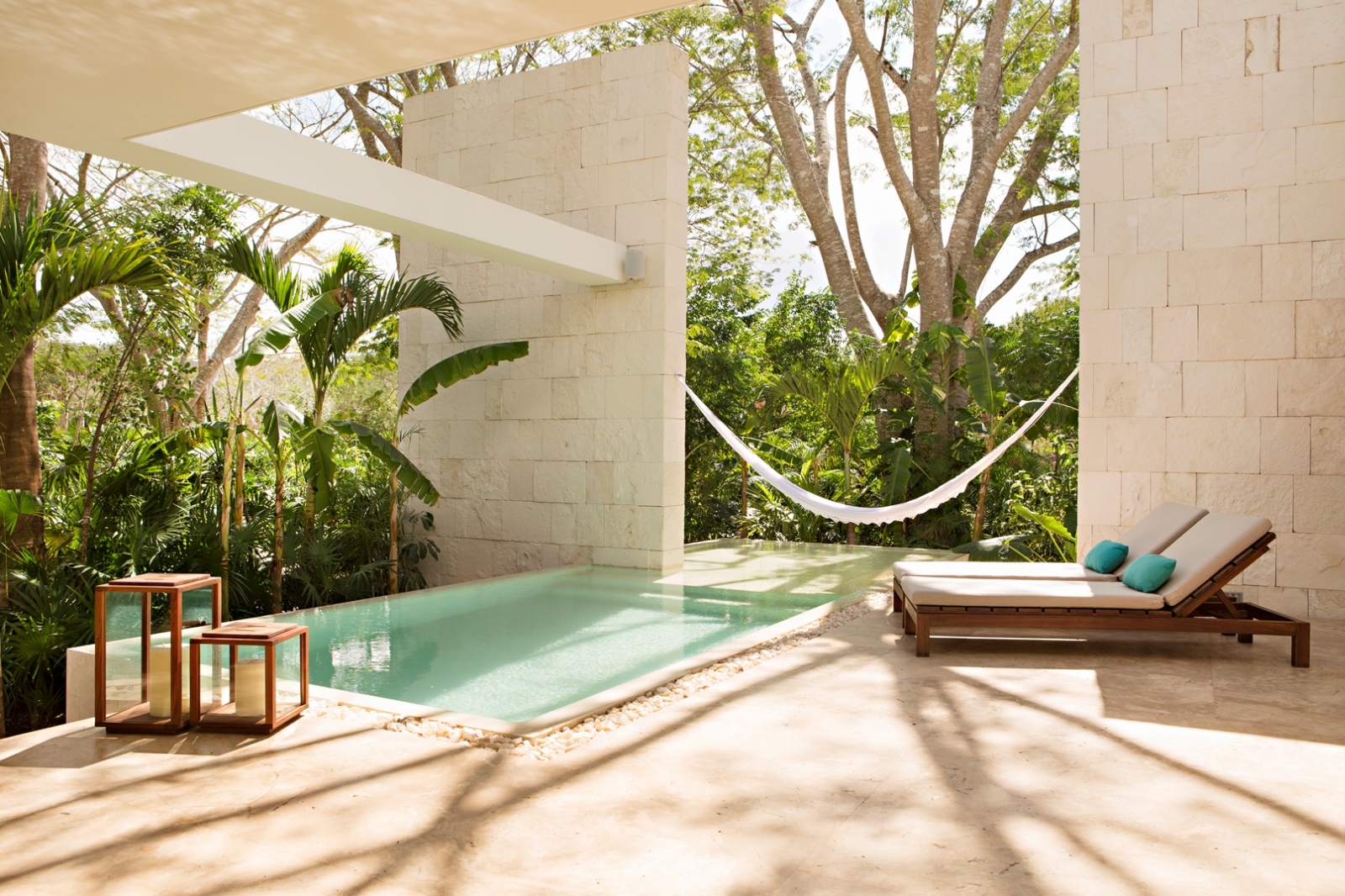 Terrace at Chable Yucatan in Mexico