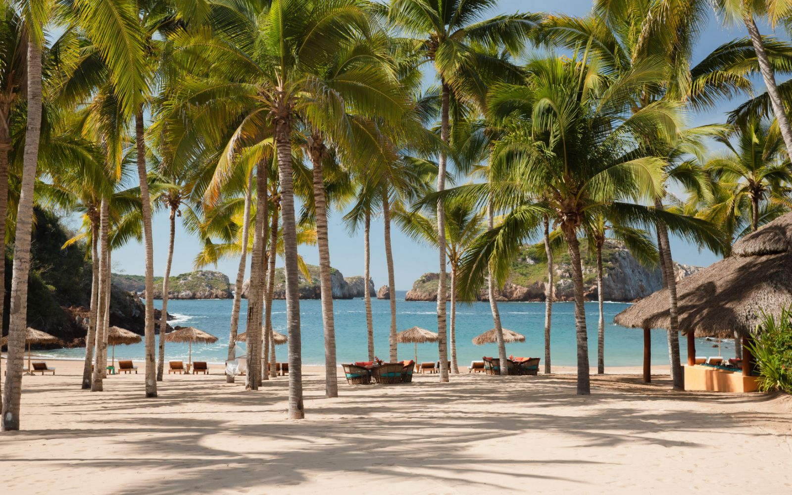 Beach at Cuixmala on Mexico's Pacific Coast