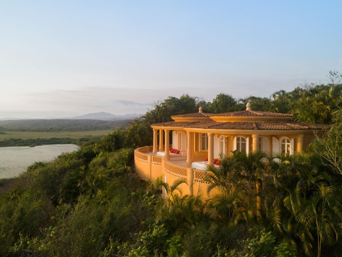Bungalow exterior overlooking Mexico's Pacific Coast