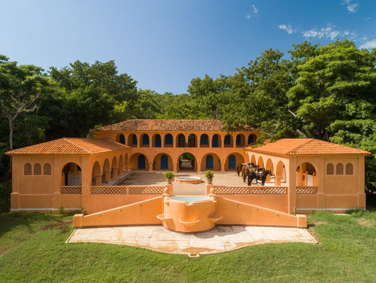 Horse stables at Cuixmala on Mexico's Pacific coast