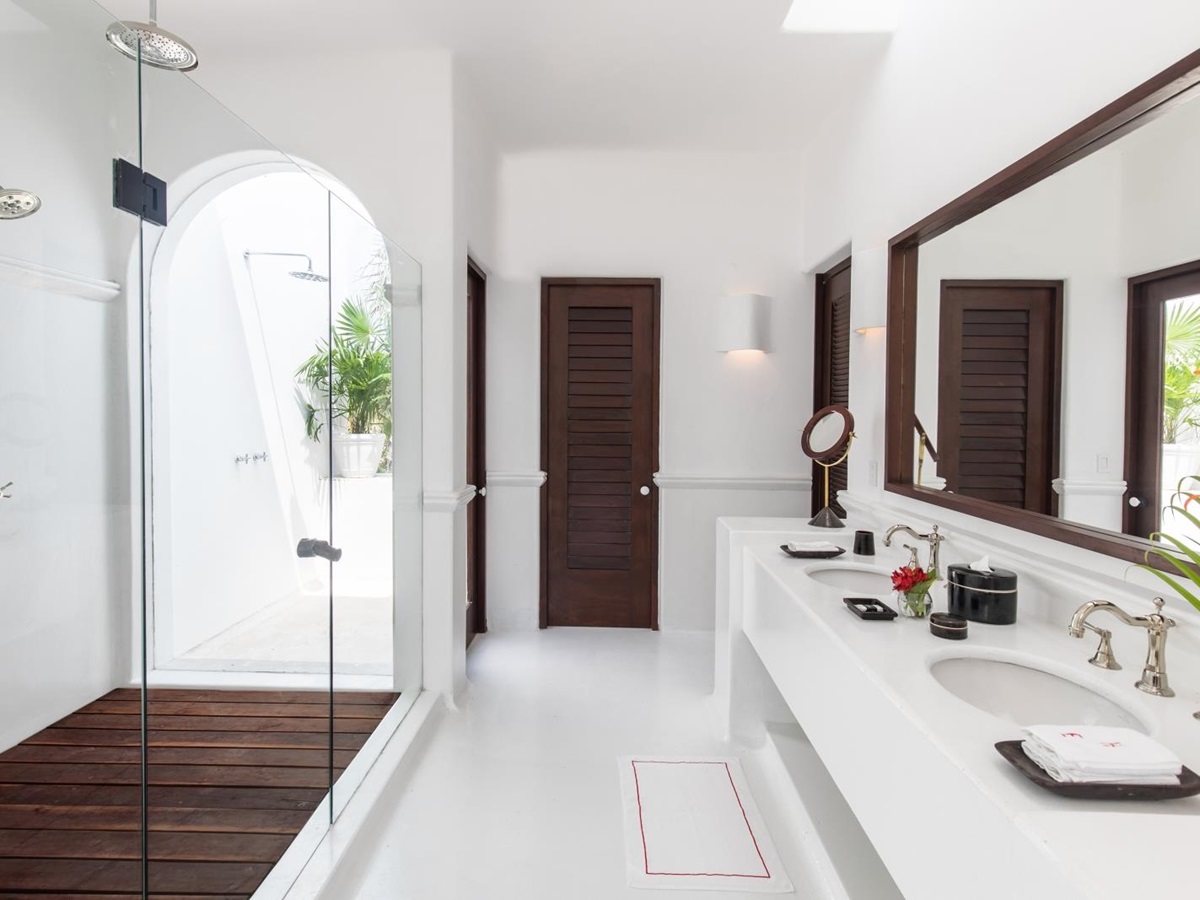 Bathroom at Hotel Esencia in Mexico