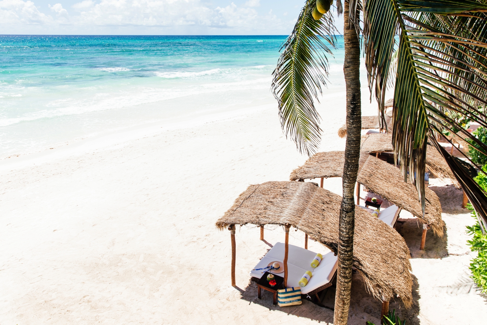 Beach at Hotel Esencia in Mexico