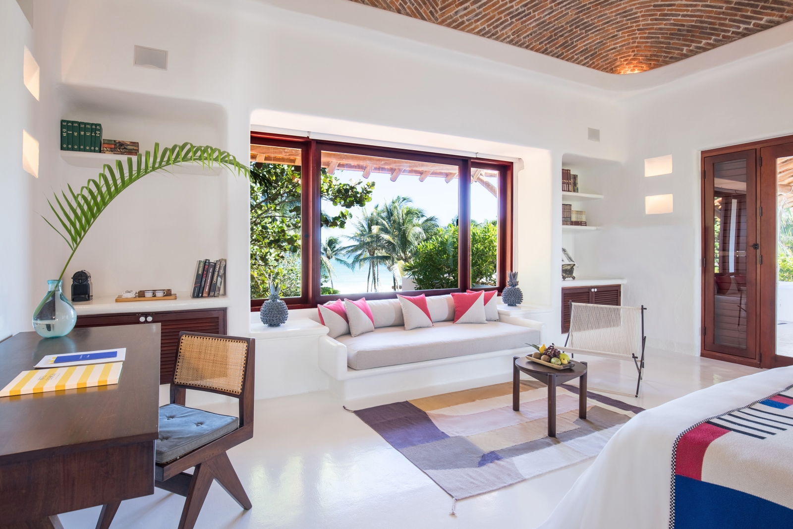 Master suite at Hotel Esencia in Mexico