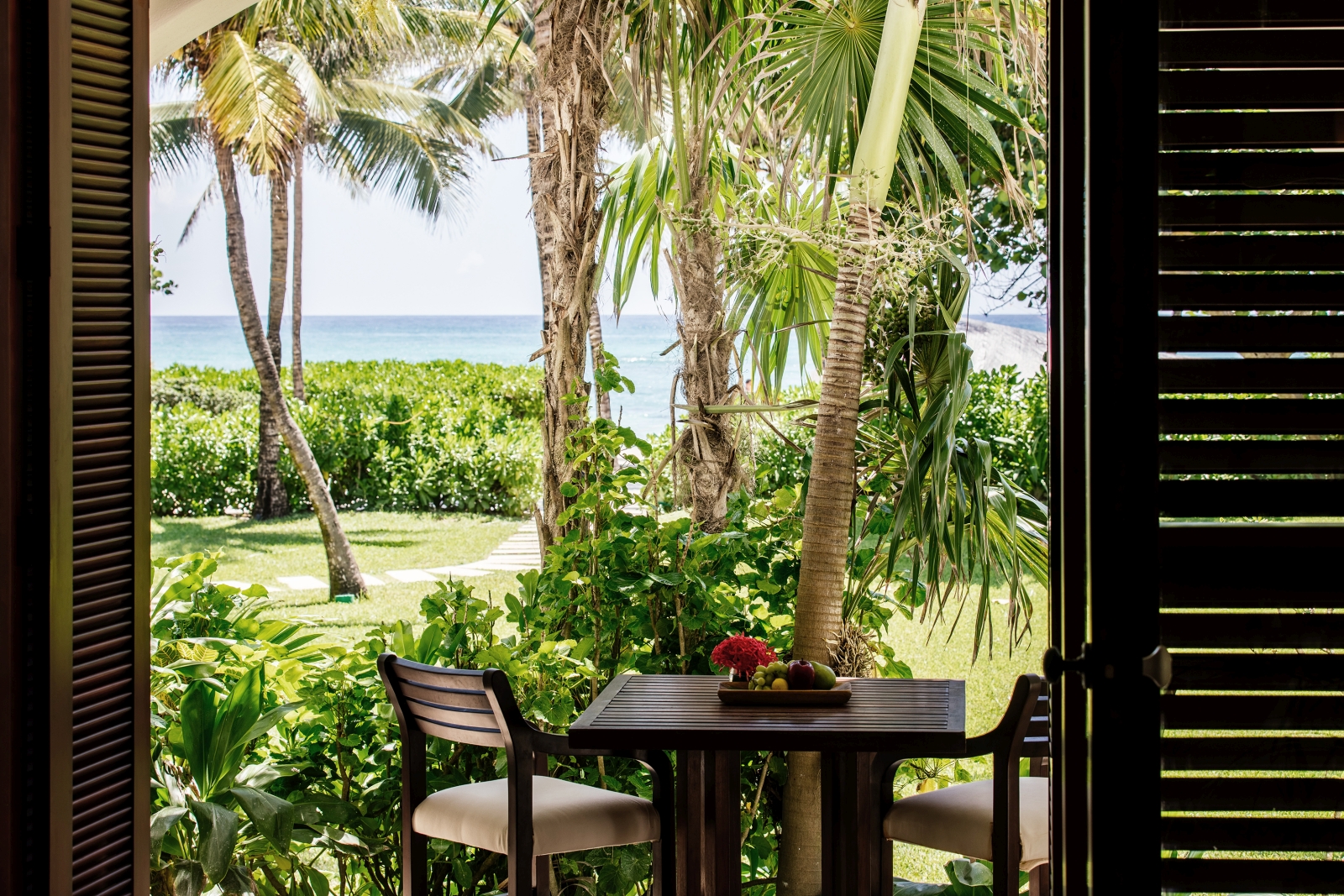 Terrace view at Hotel Esencia in Mexico