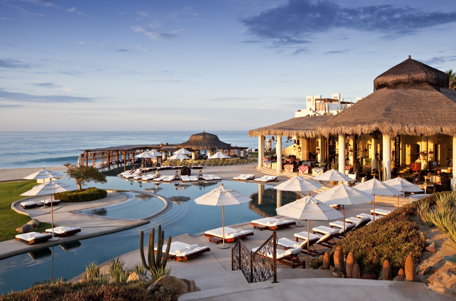 Aerial of pool at Rosewood Las Ventanas in Mexico