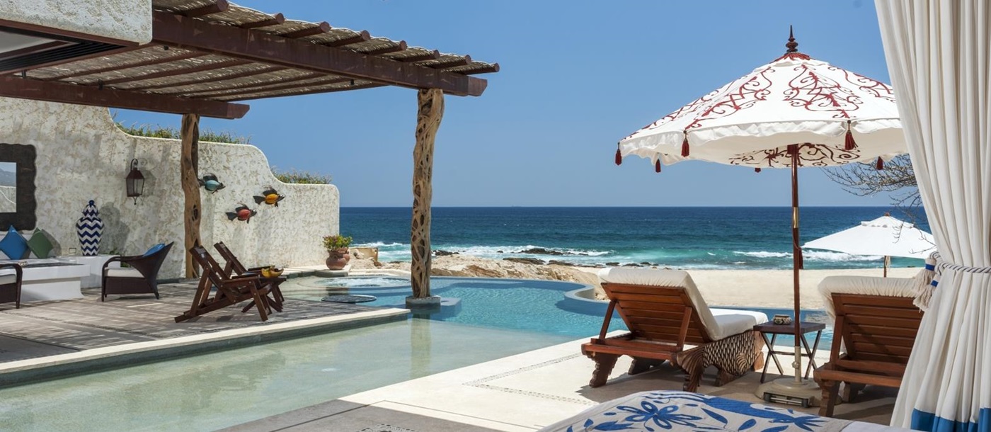 Private pool at Rosewood Las Ventanas in Mexico