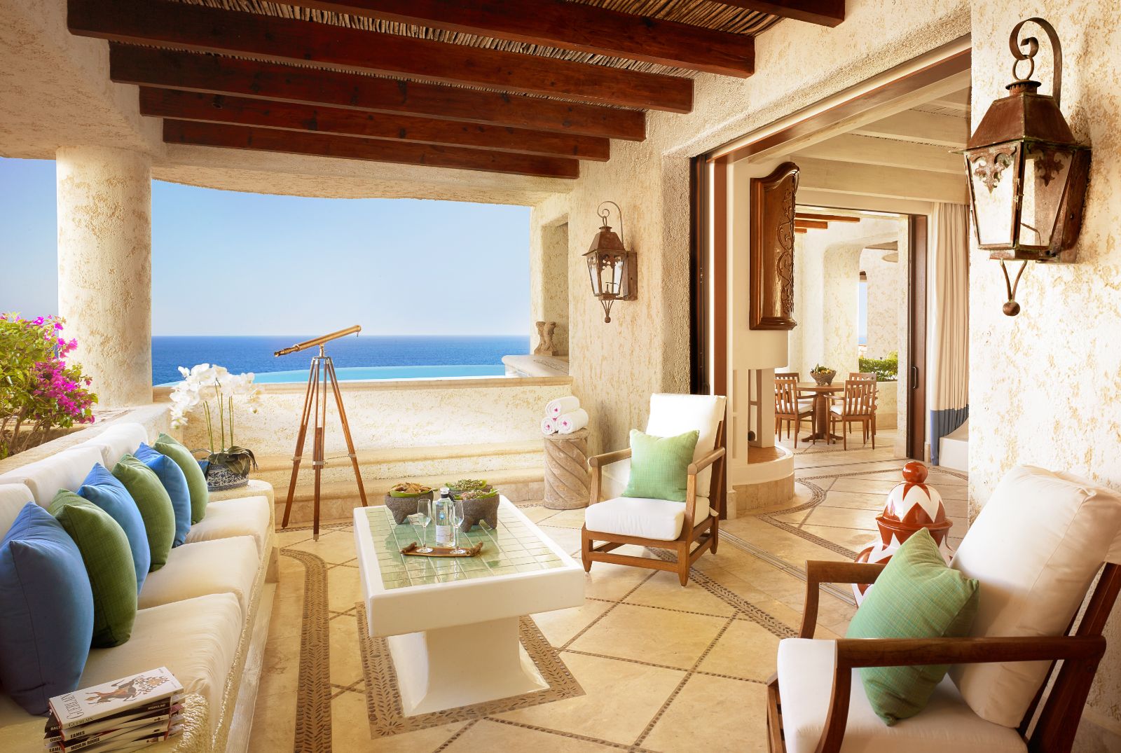 Guest suite terrace at Rosewood Las Ventanas Al Paraiso in Mexico's Los Cabos