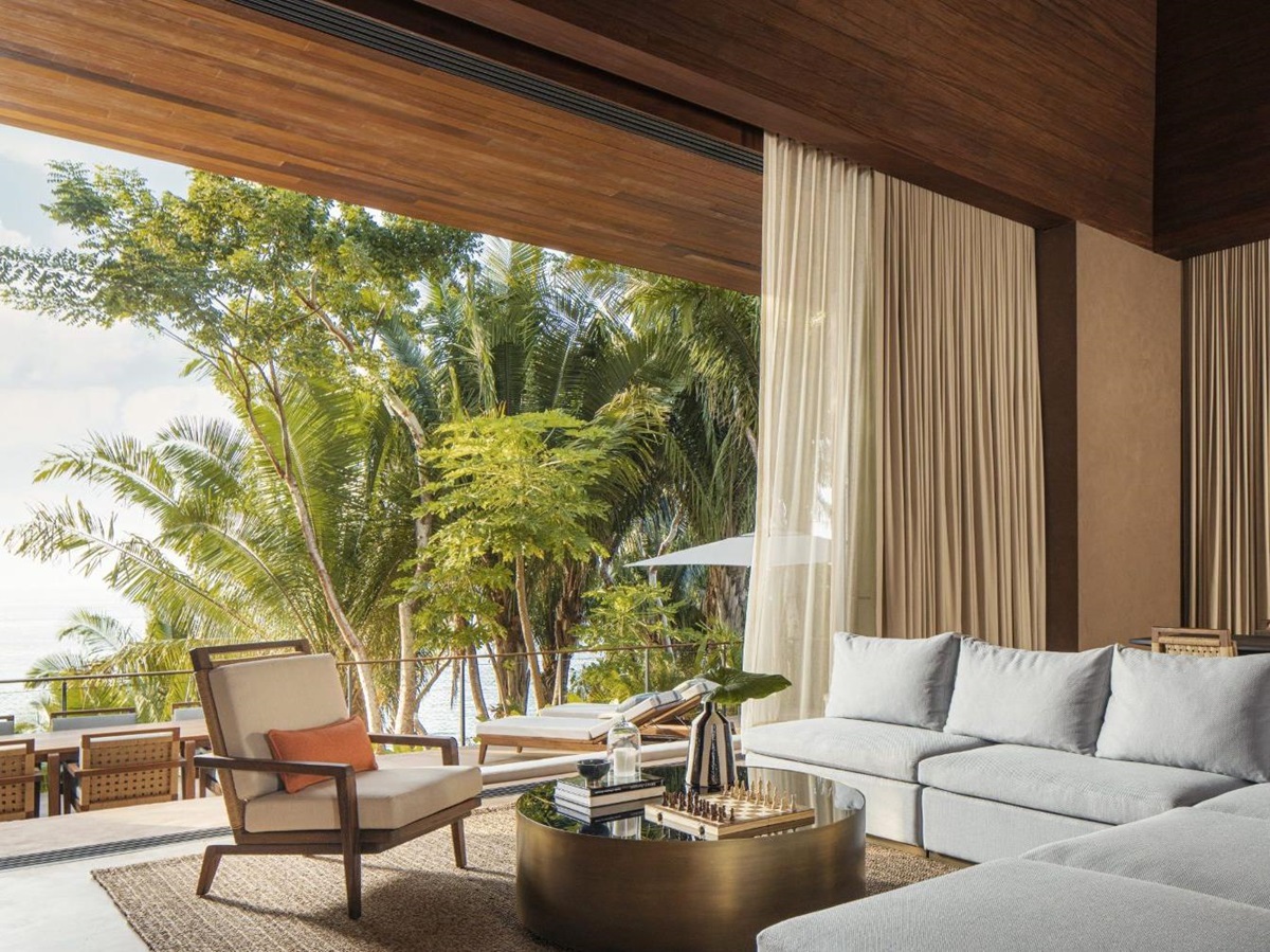 Villa lounge area at One&Only Mandarina on Mexico's Riviera Nayarit