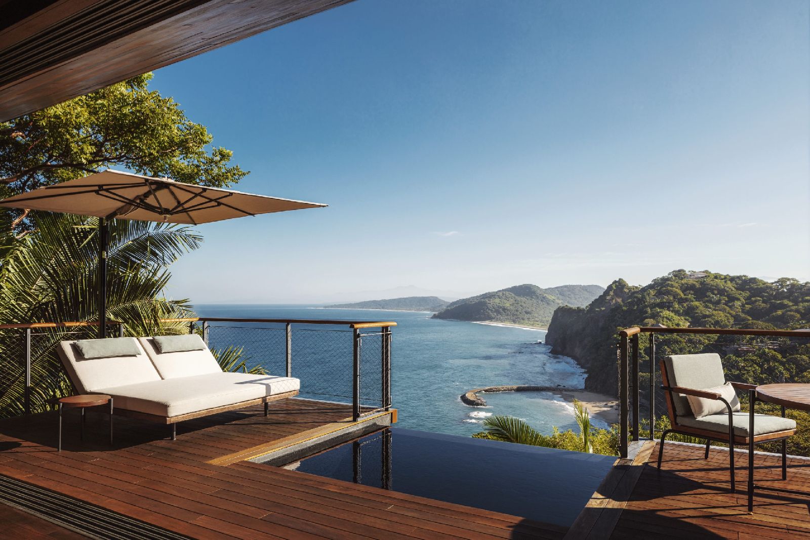 Pool terrace of an Ocean View Treehouse at One&Only Mandarina Mexico