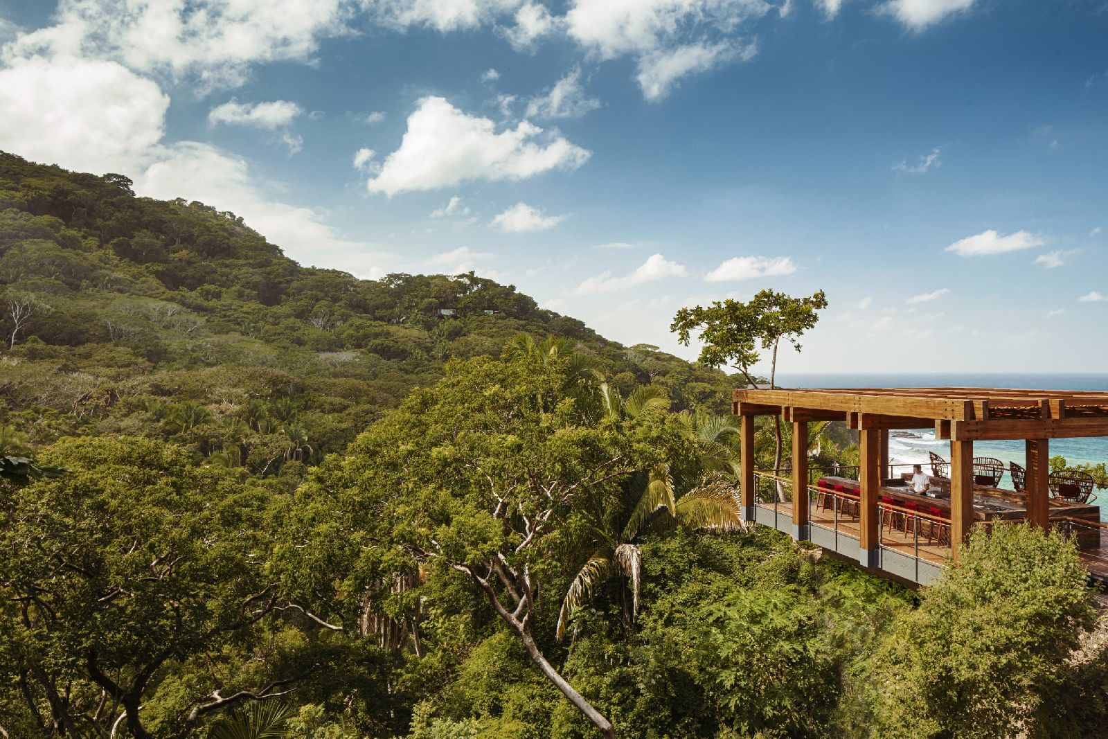 The treetop bar at One&Only Mandarina near Puerto Vallarta Mexico