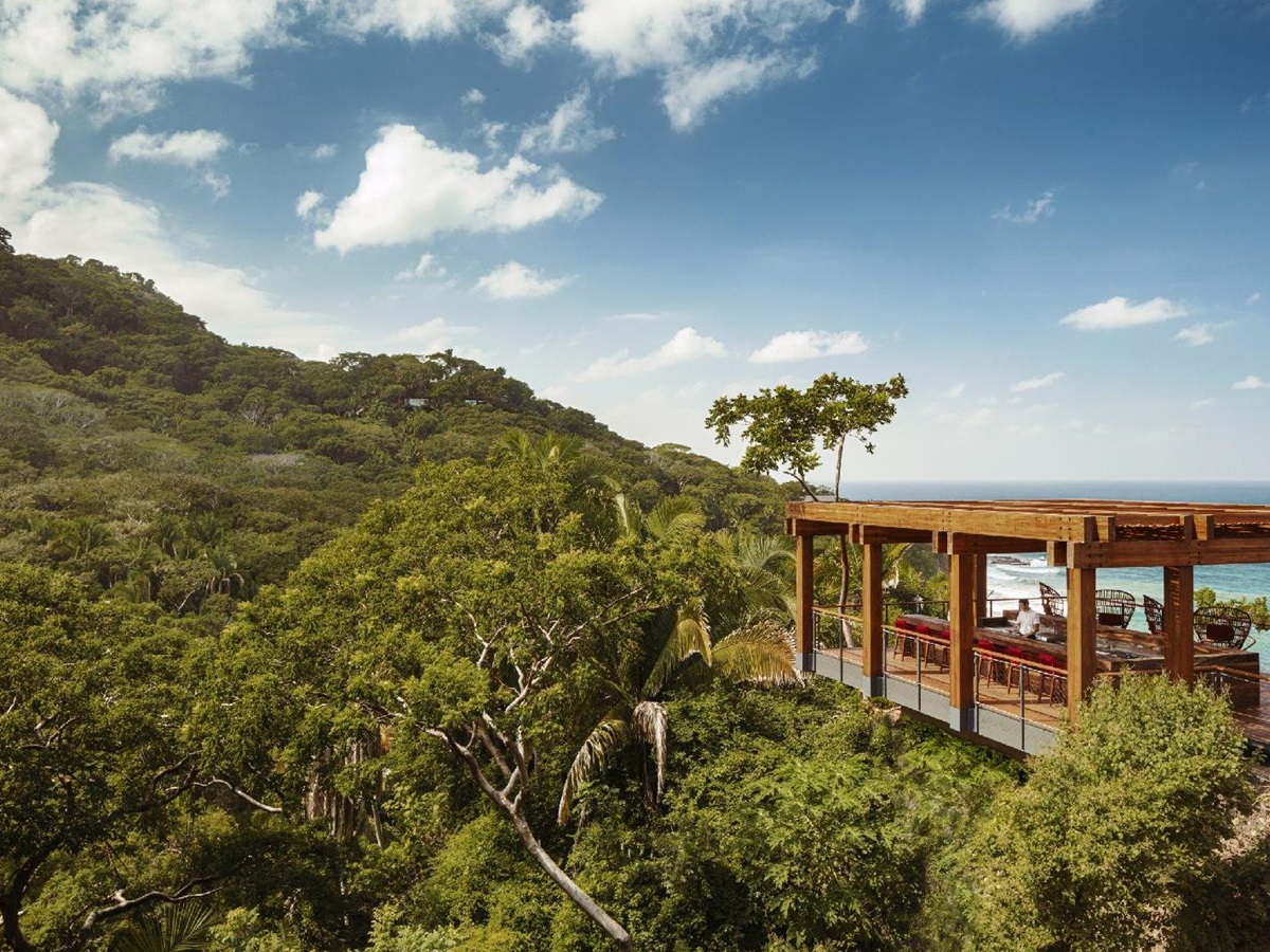 The treetop bar at One&Only Mandarina near Puerto Vallarta Mexico
