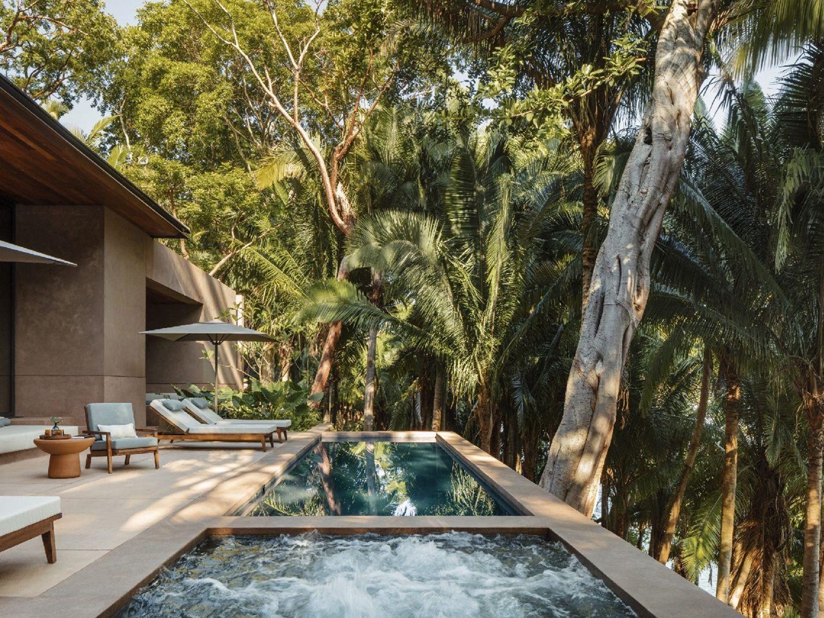 Villa Jaguar private Jacuzzi at One&Only Mandarina near Puerto Vallarta Mexico