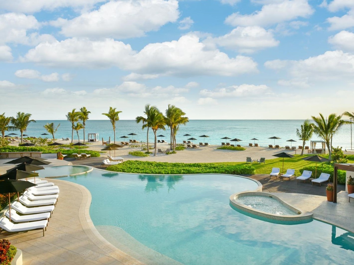 Punta Bonita pool at Rosewood Mayakoba on the Riviera Maya in Mexico