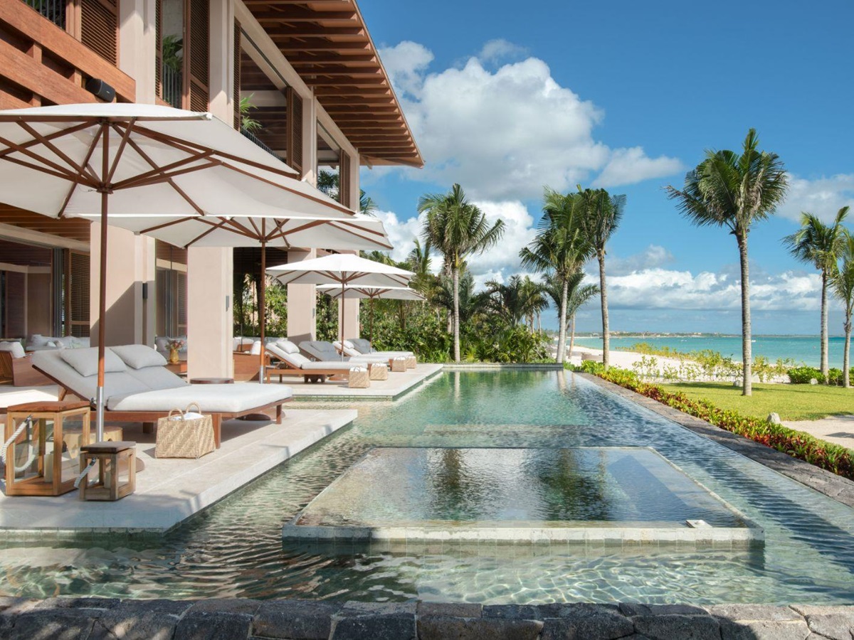 Villa pool at Rosewood Mayakoba on the Riviera Maya in Mexico