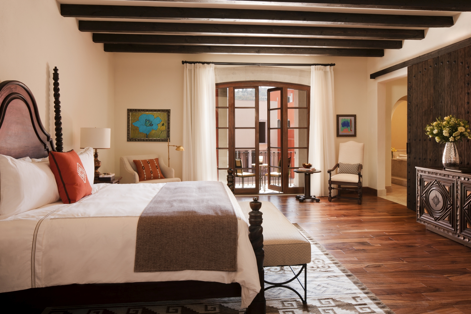 Bedroom at Rosewood San Miguelle de Allende in Mexico