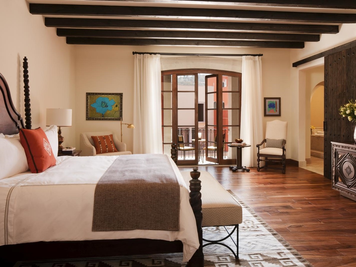 Bedroom at Rosewood San Miguelle de Allende in Mexico