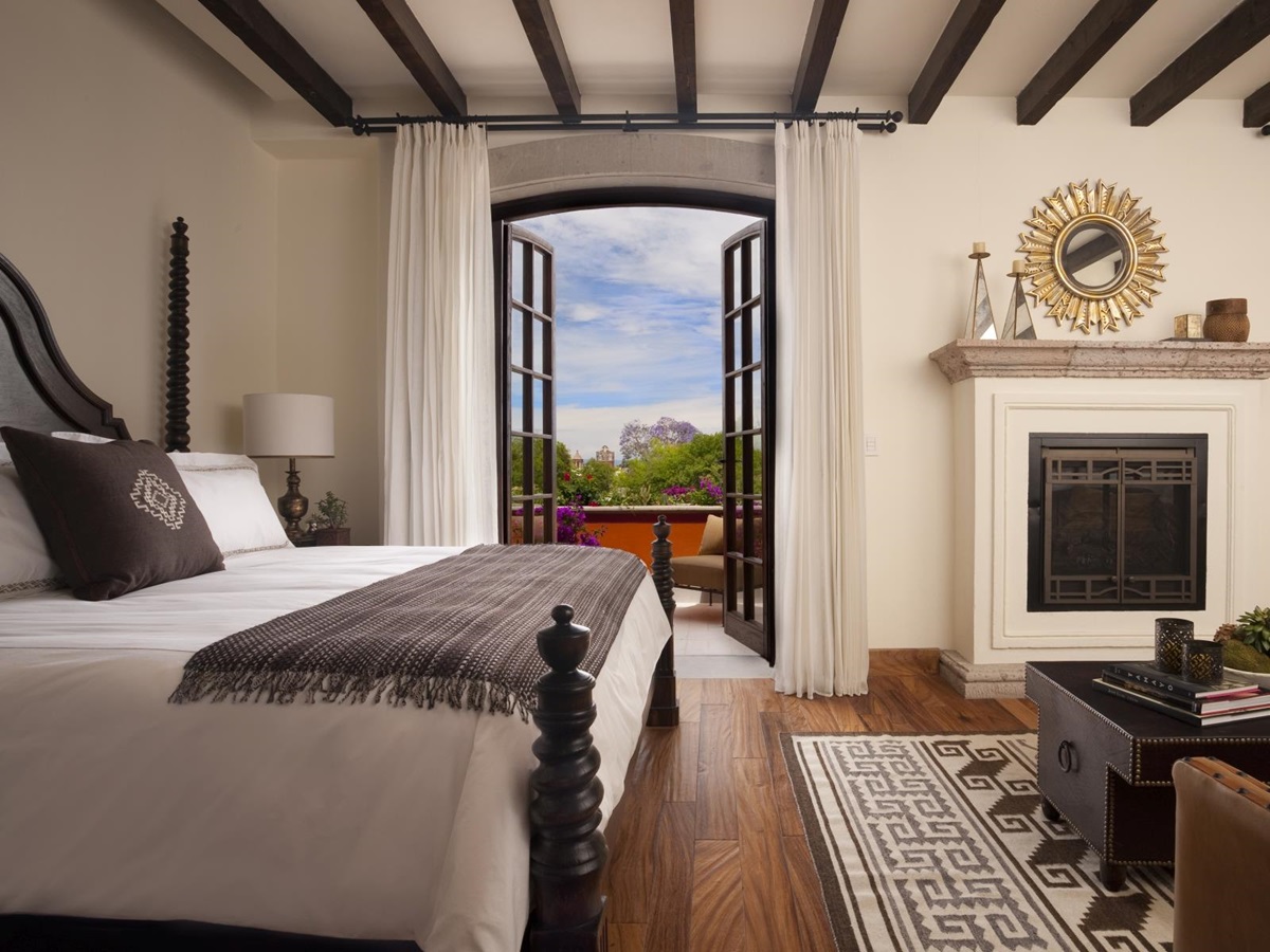 Bedroom at Rosewood San Miguelle de Allende in Mexico