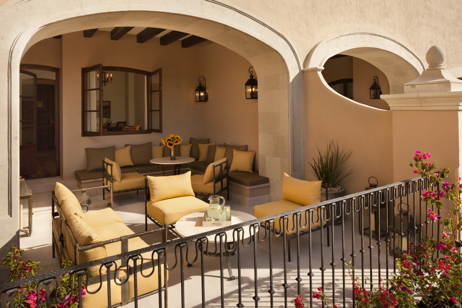 Terrace at Rosewood San Miguelle de Allende in Mexico