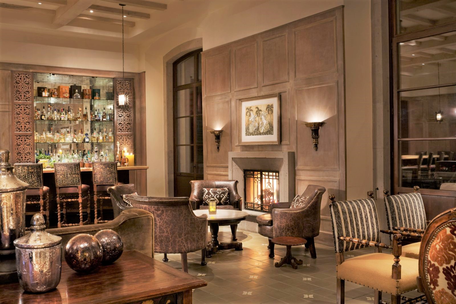 Bar at Rosewood San Miguel de Allende in Mexico