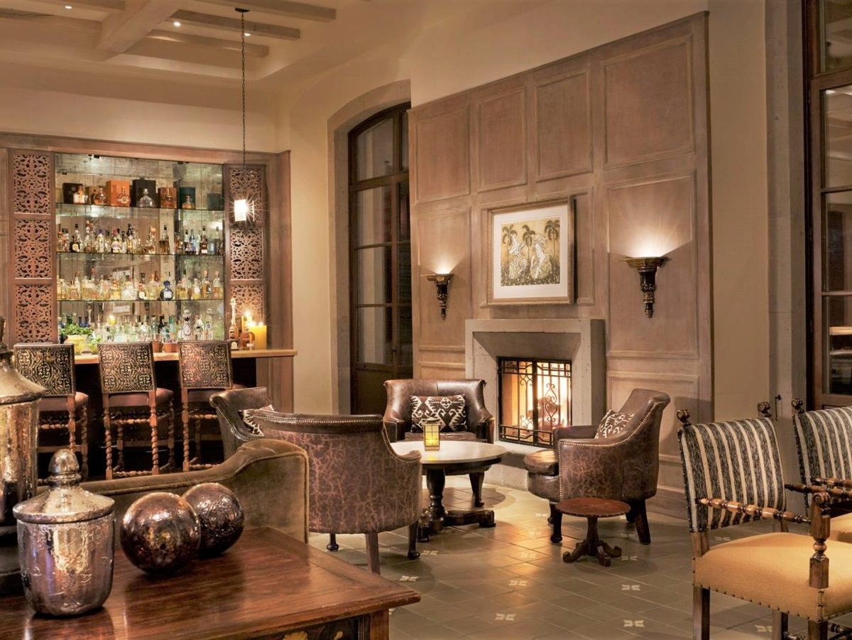 Bar at Rosewood San Miguel de Allende in Mexico