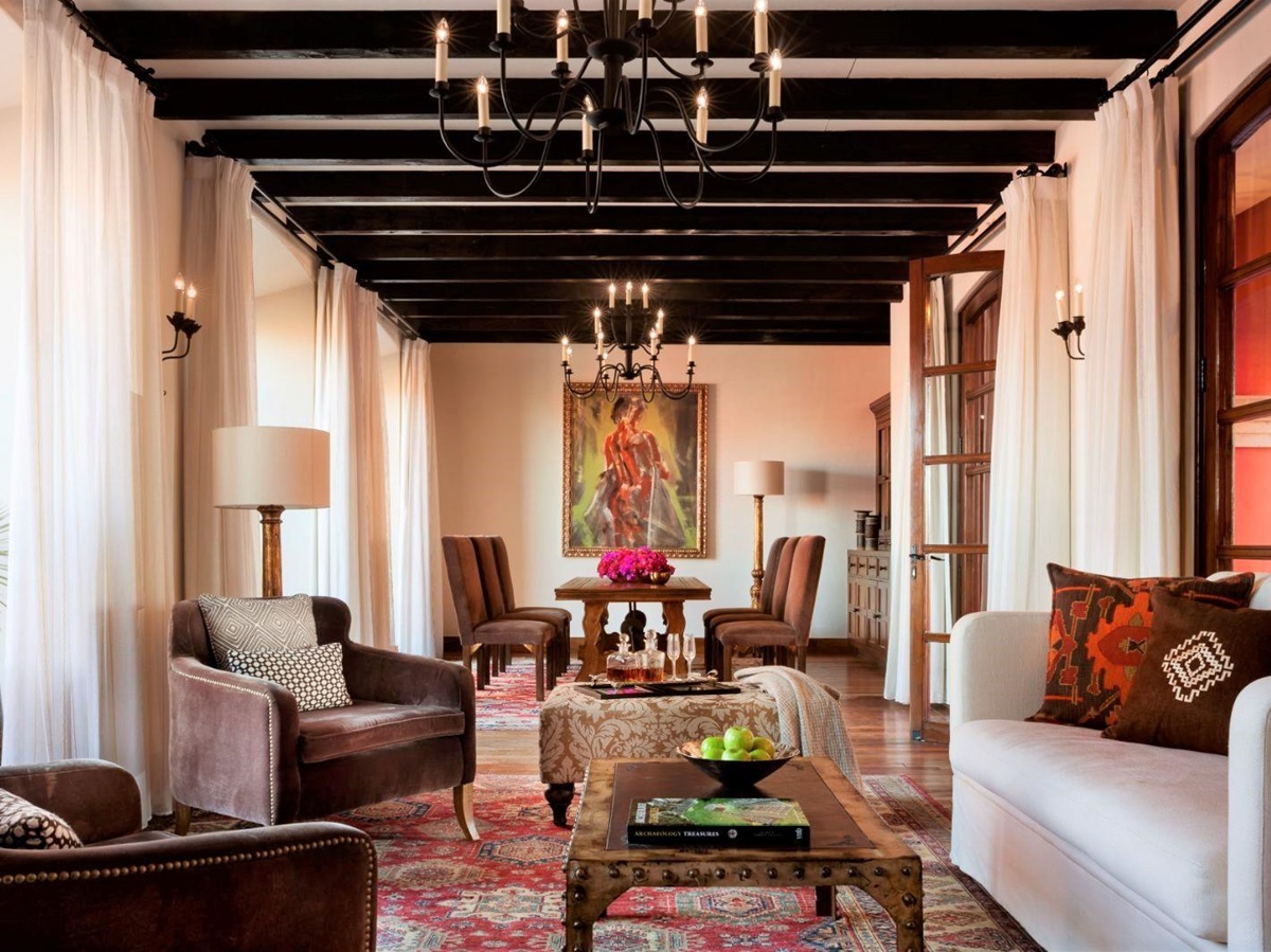 Living area at Rosewood San Miguel de Allende in Mexico