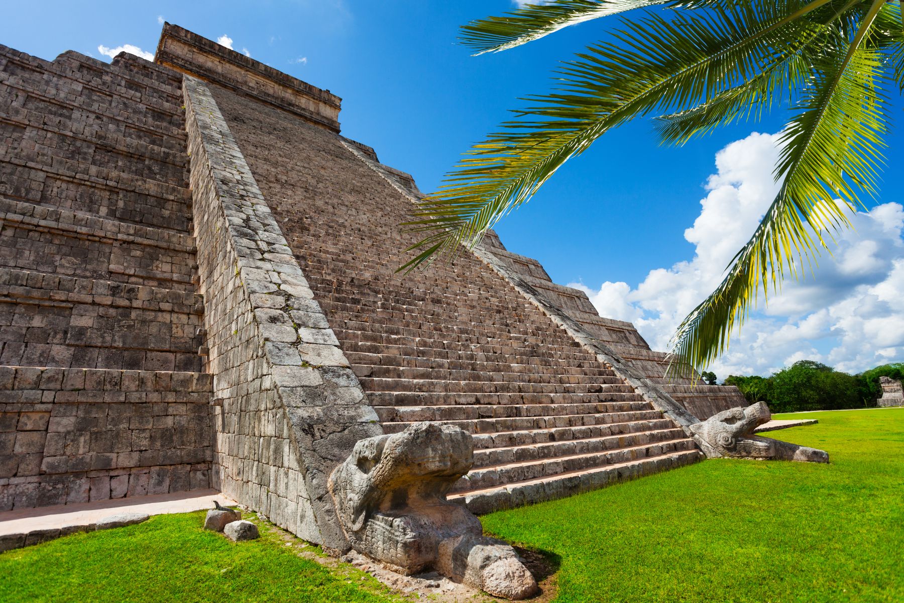 Steps leading up to Chichen Itza on the Yucatan Peninsula