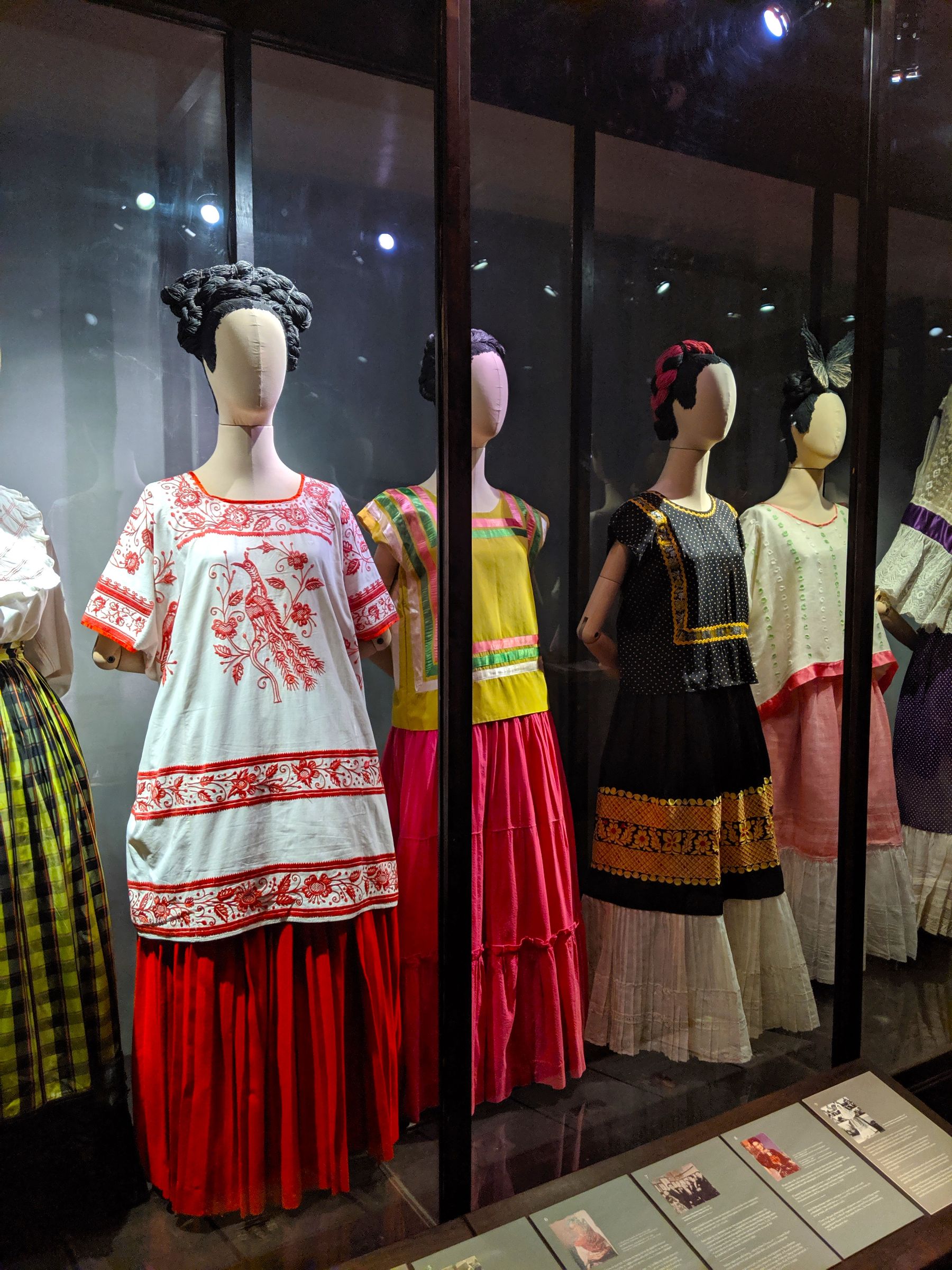 Frida Khalo's dresses displayed in her home