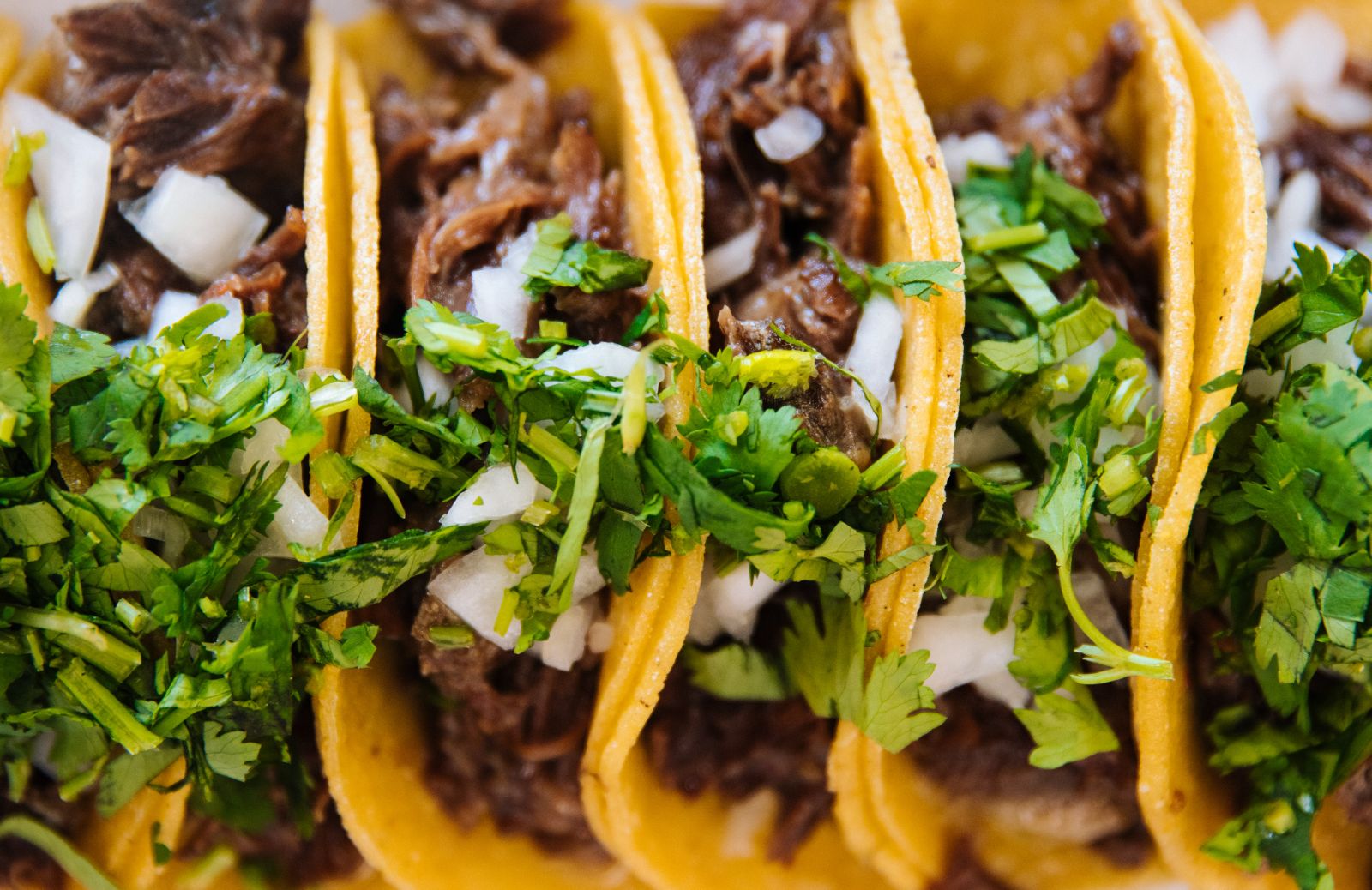 Mexican tacos served