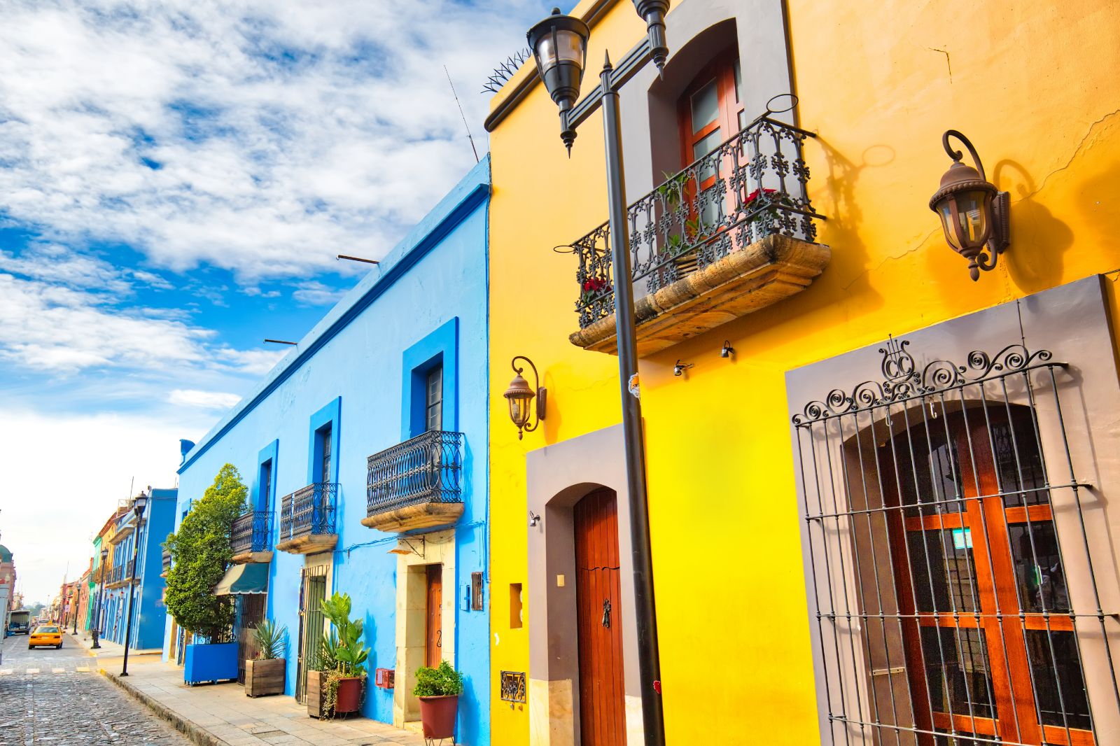 Colourful street in Oaxaca, Mexico