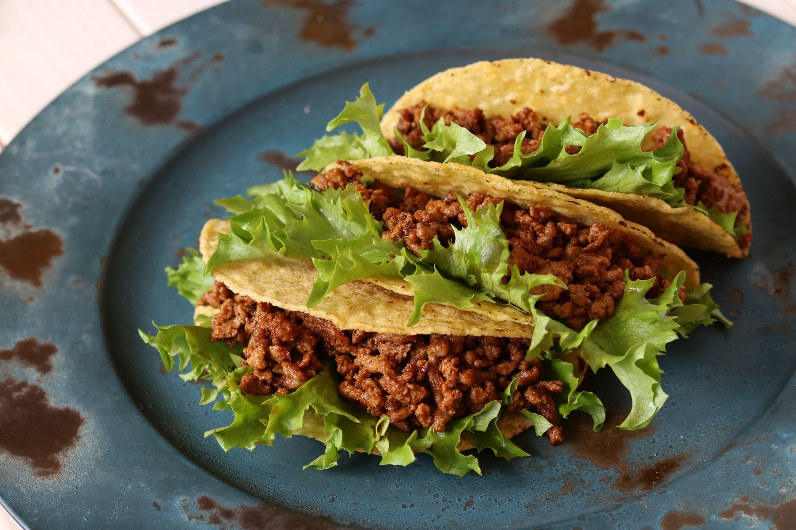 Taco street food served in Mexico City