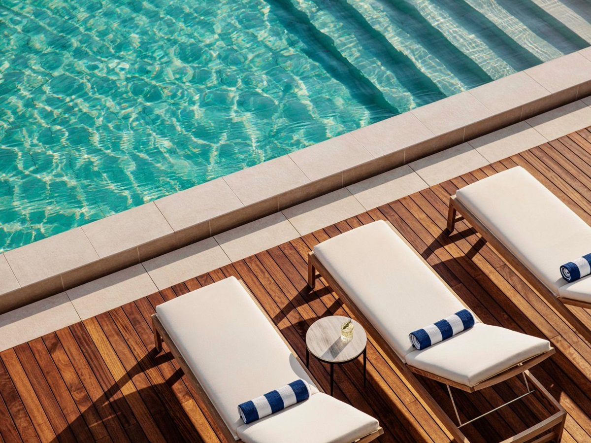 Pool deck at the One&Only Portonovi in Montenegro