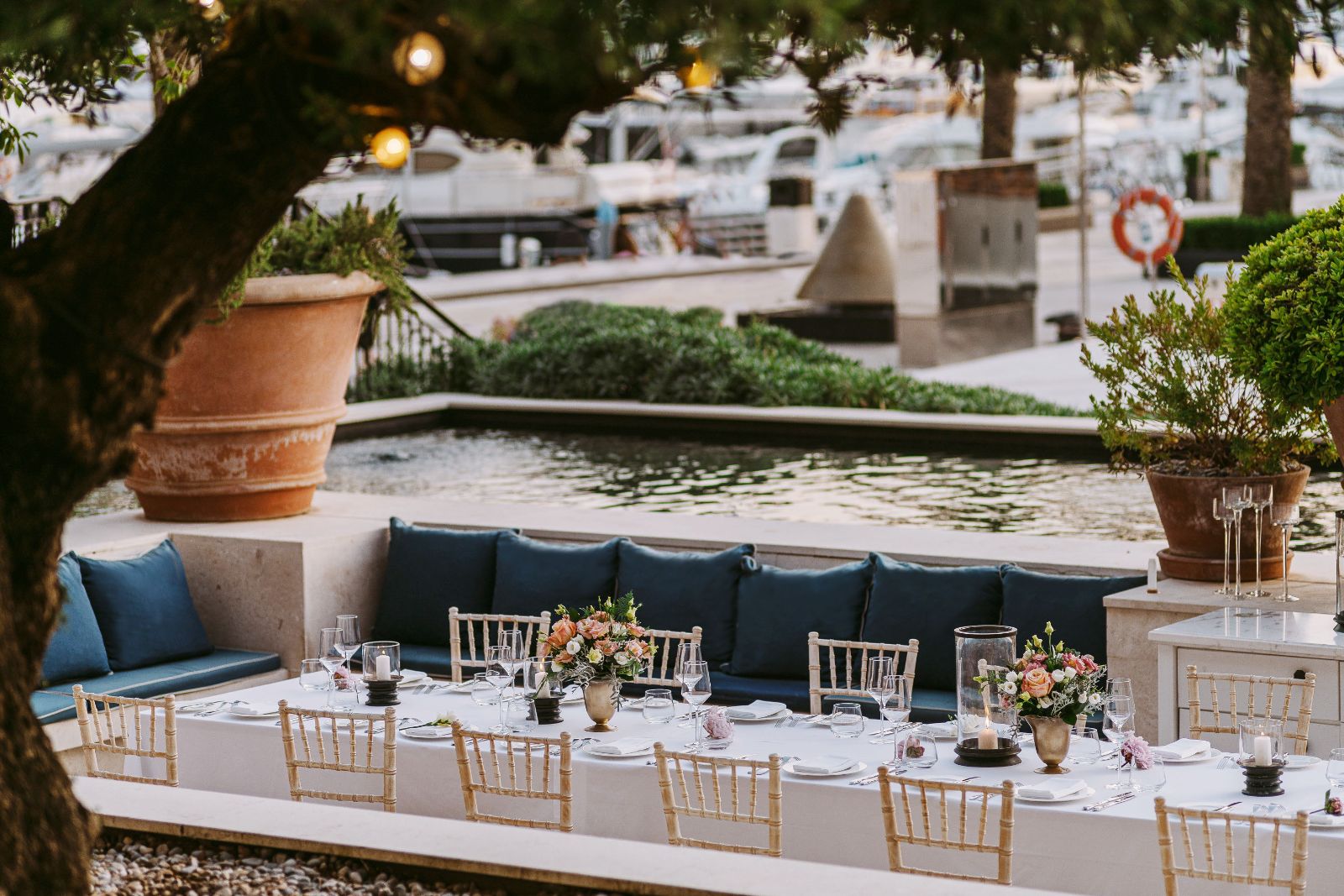 Onyx Bar and Garden at Regent Porto Montenegro in the Boka Bay of Montenegro