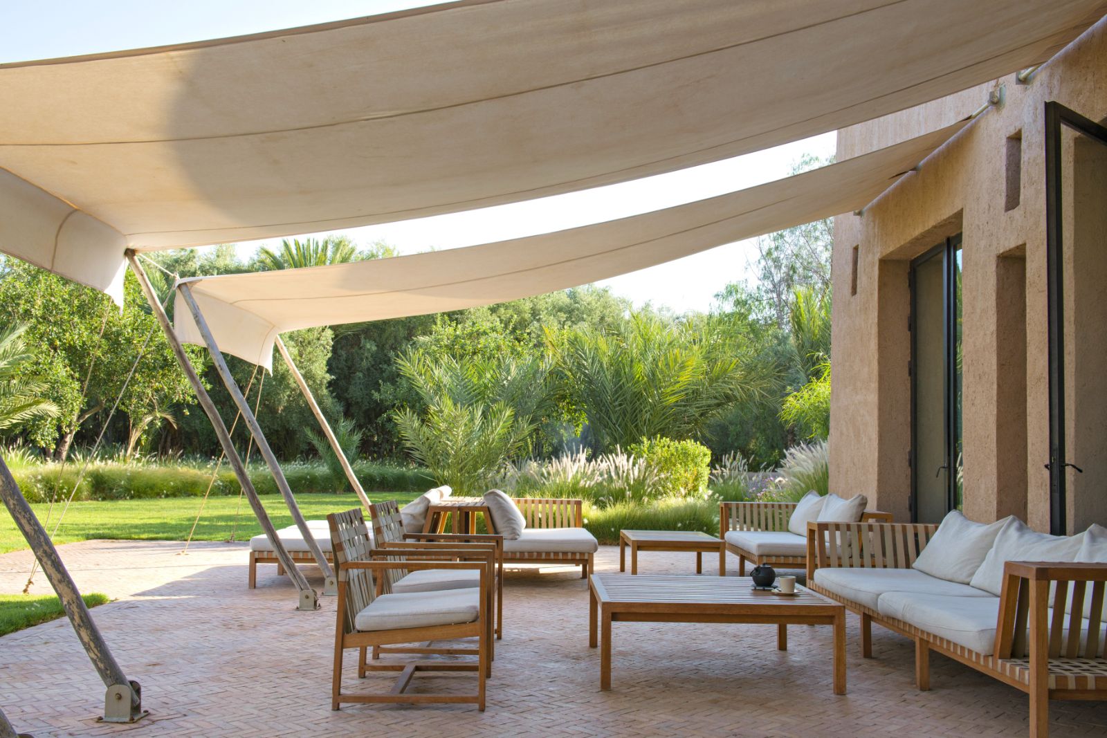 Guest terrace at Dar Ahlam in Skoura