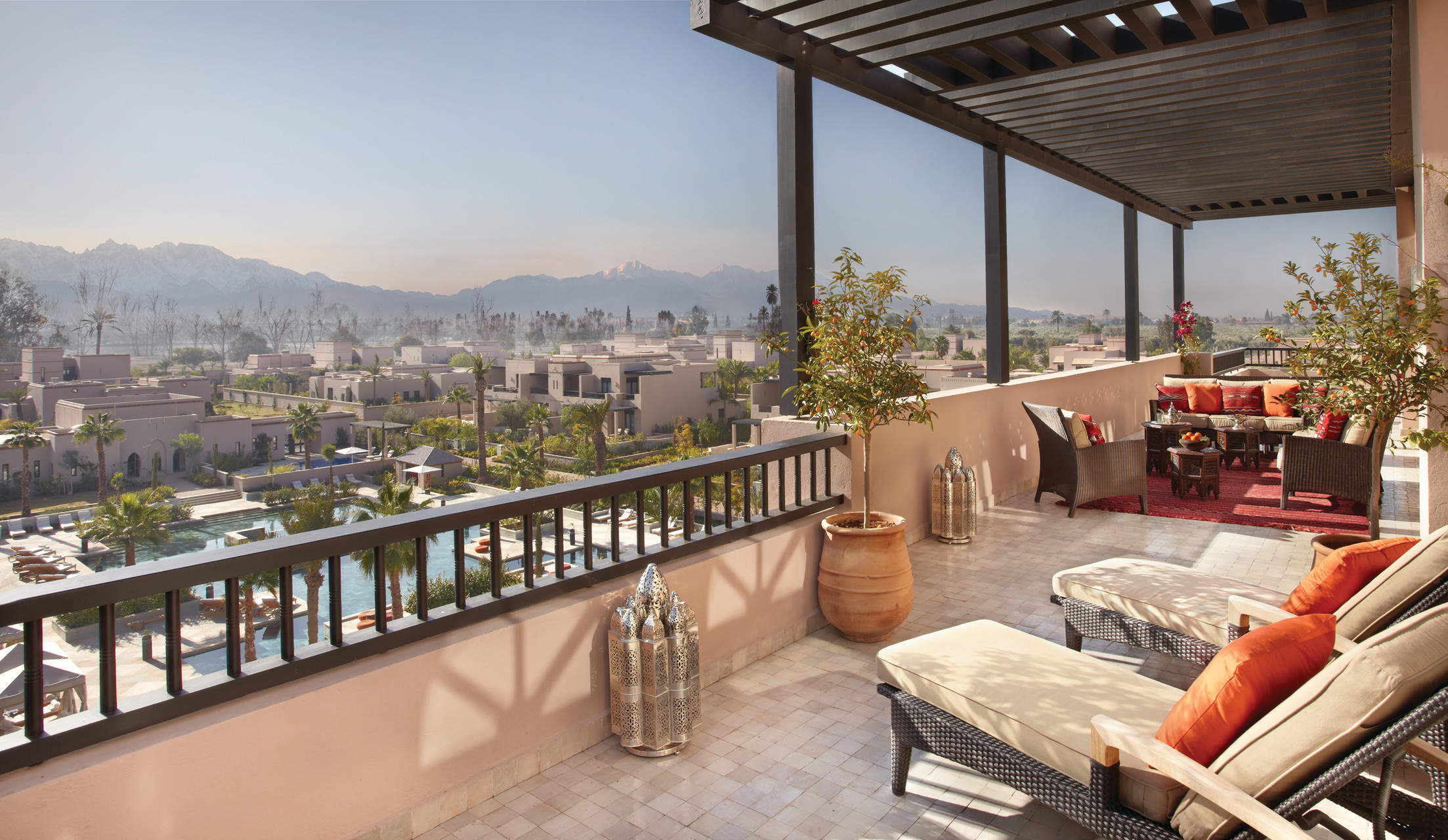 The view from the Four Seasons Marrakech