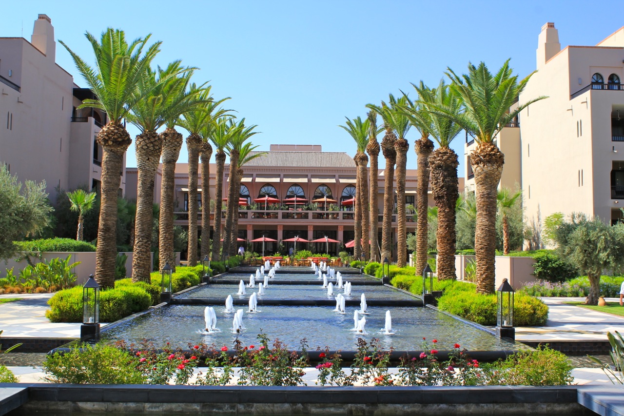 The grand gardens of the Four Seasons Marrakech