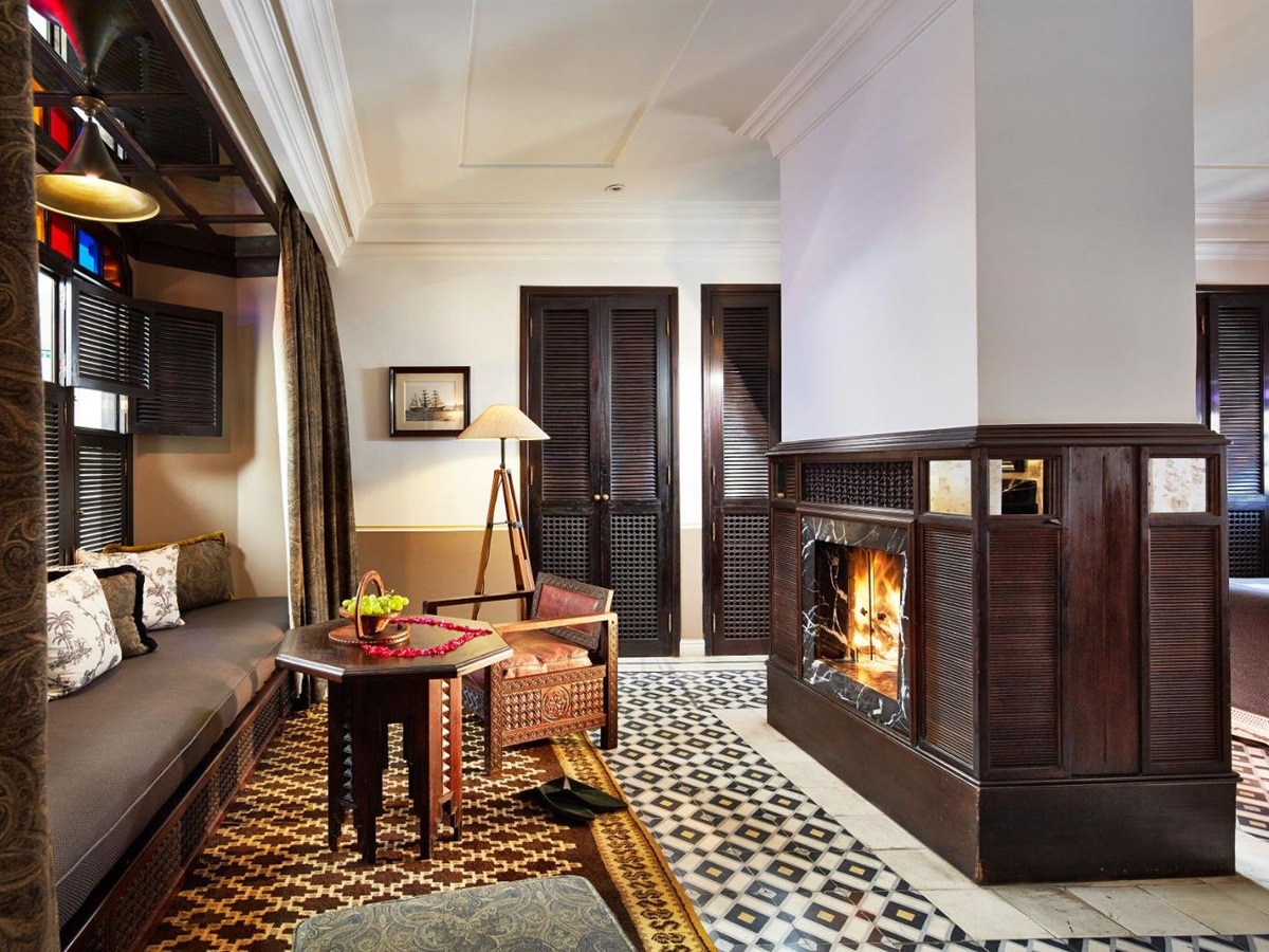 Premium suite at Heure Bleue Palais luxury hotel in Essaouira