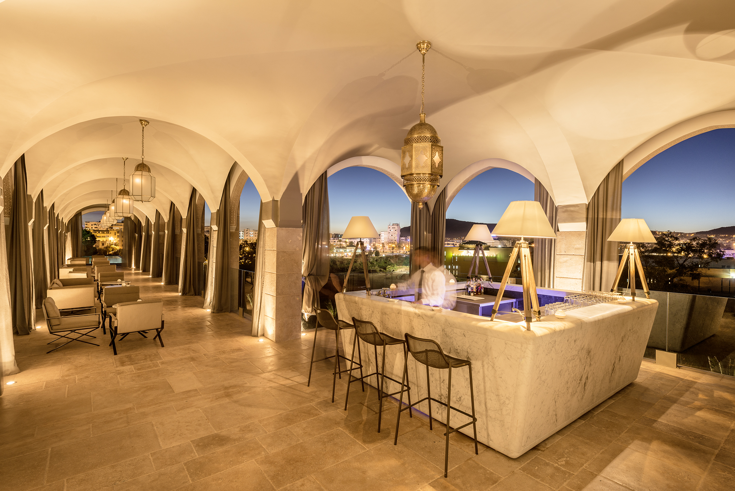 The bar at Hotel Sahrai, Morocco