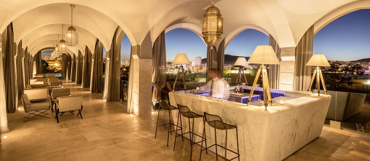 The bar at Hotel Sahrai, Morocco