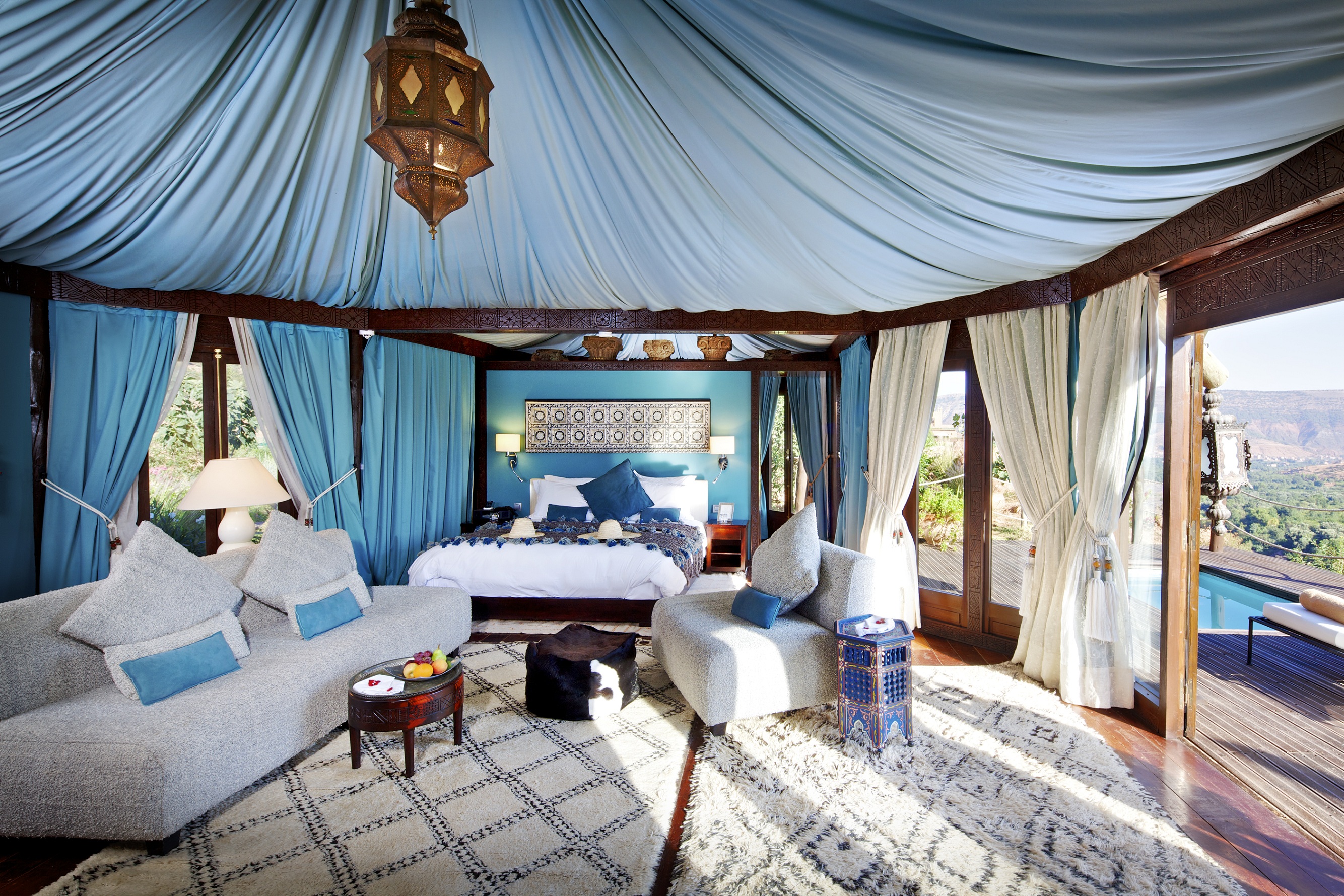 A tent at Kasbah Tamadot