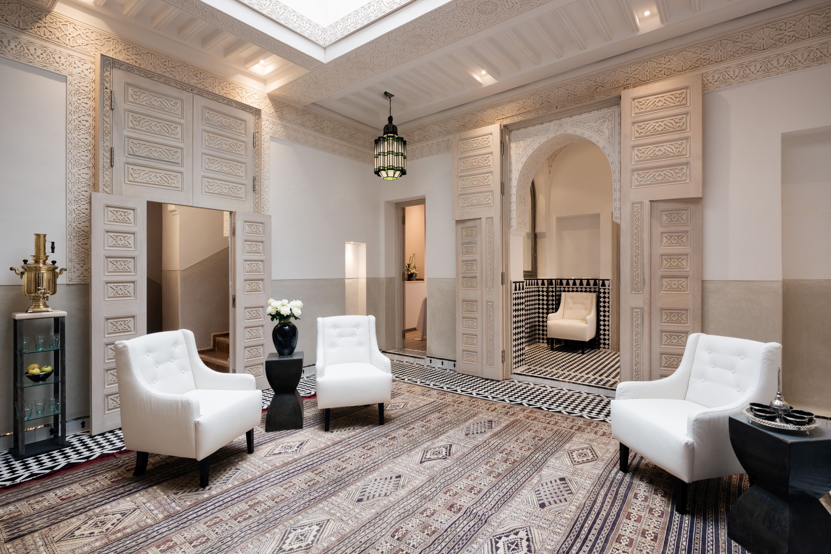 The interiors at Riad Farnatchi