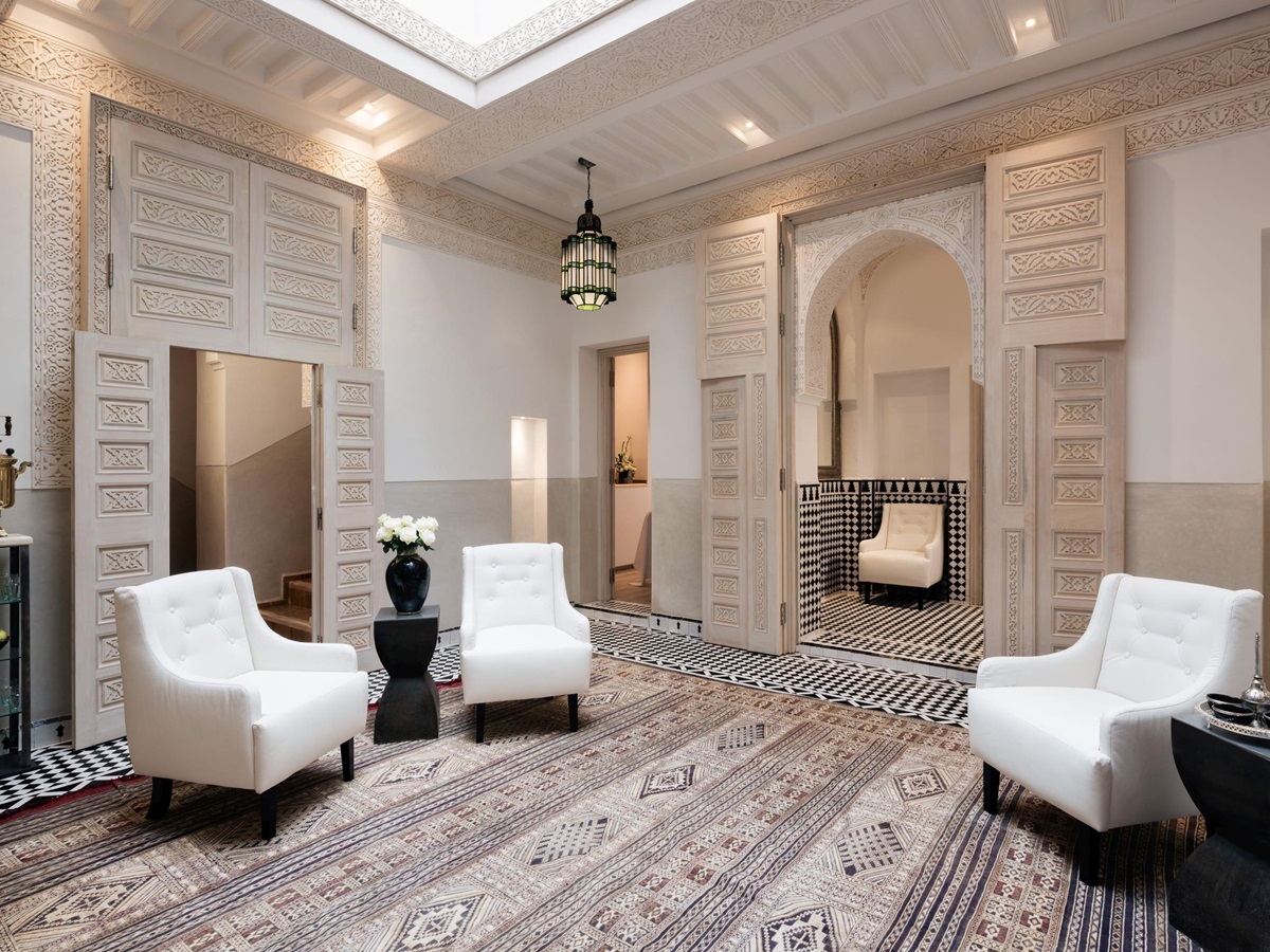 The interiors at Riad Farnatchi