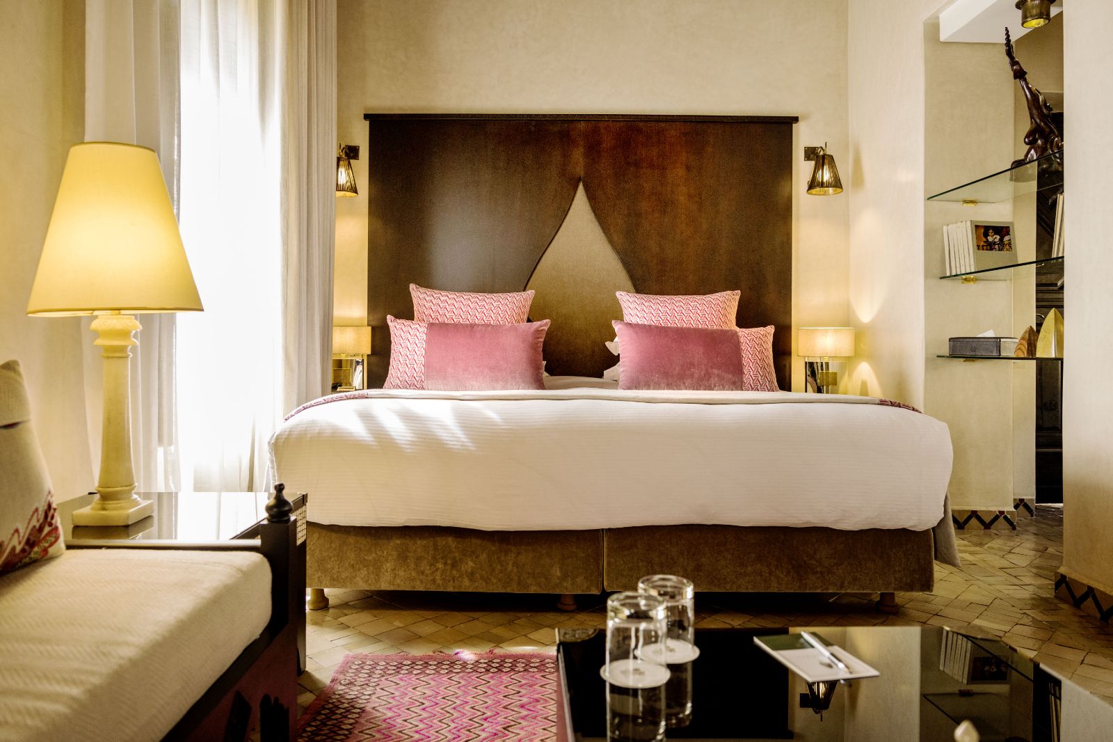 Guest bedroom at Riad Fes